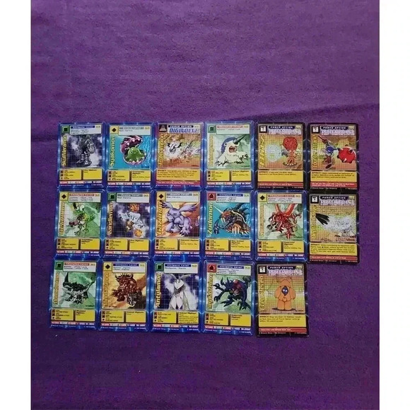 Lot Of 17 Digimon Cards (1999) Including 1st Edition - Picture 1 of 5